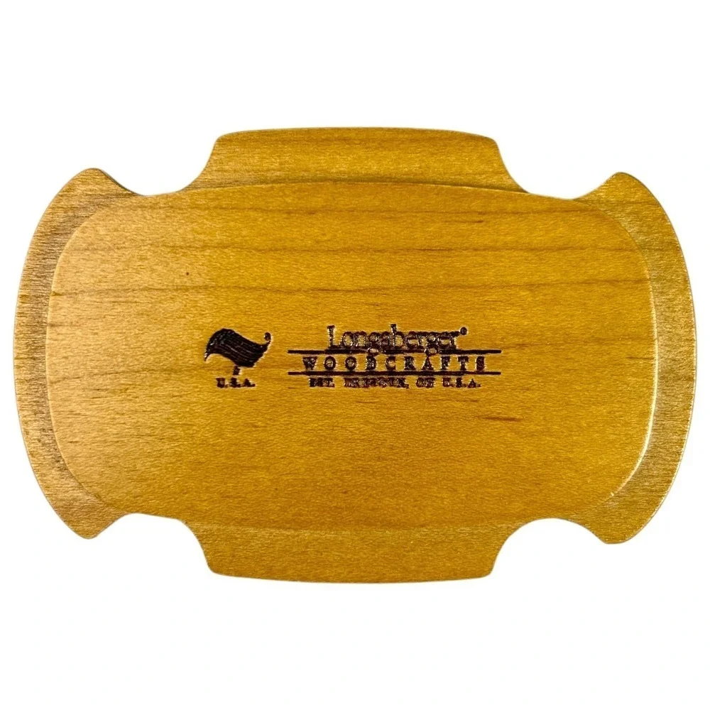 Longaberger LITTLE SHOPPER BASKET 2008 Tree Trimming Lid Liner Protector Tie-on